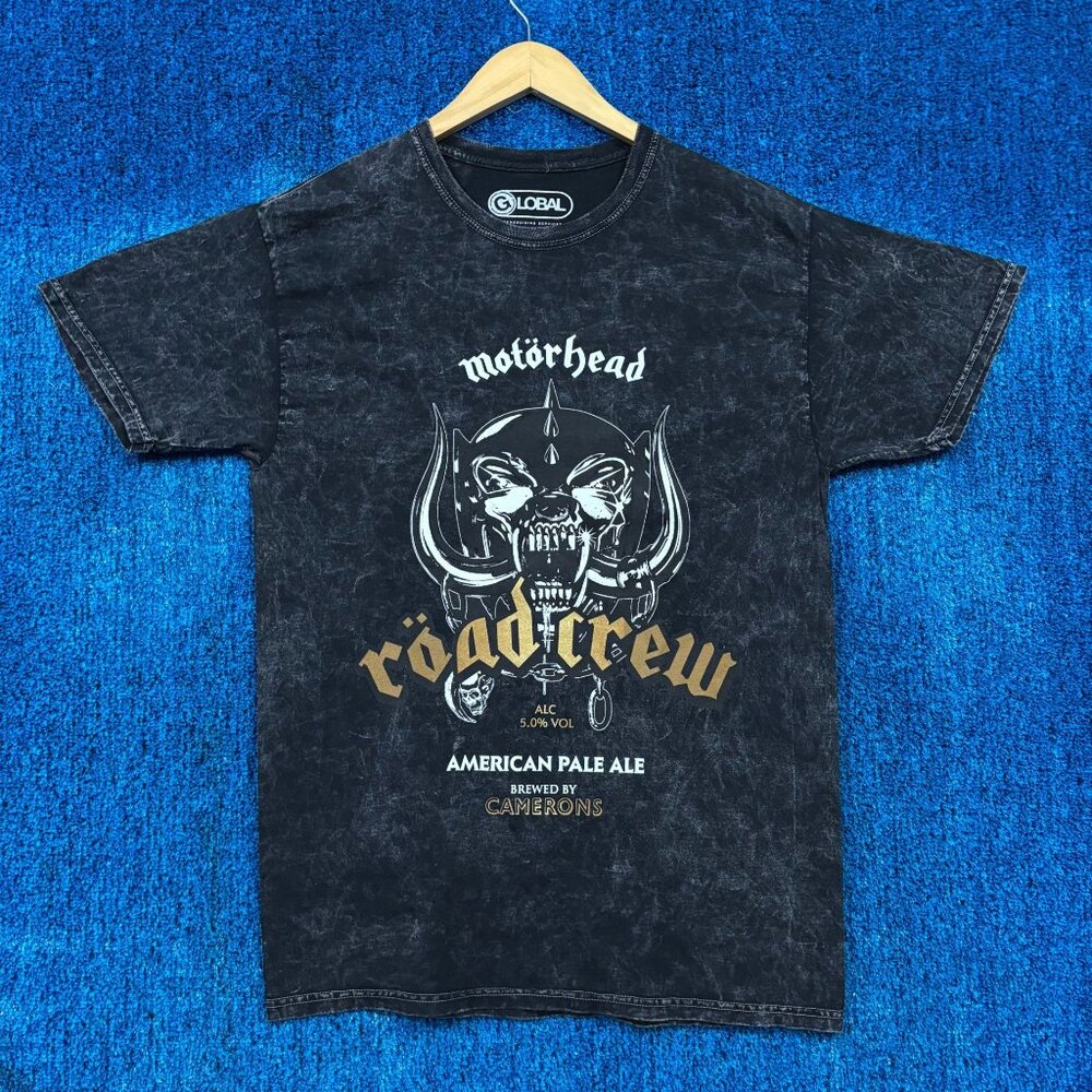 Motörhead “Roadcrew American Pale Ale” Mineral Wash Graphic T-Shirt Size Medium